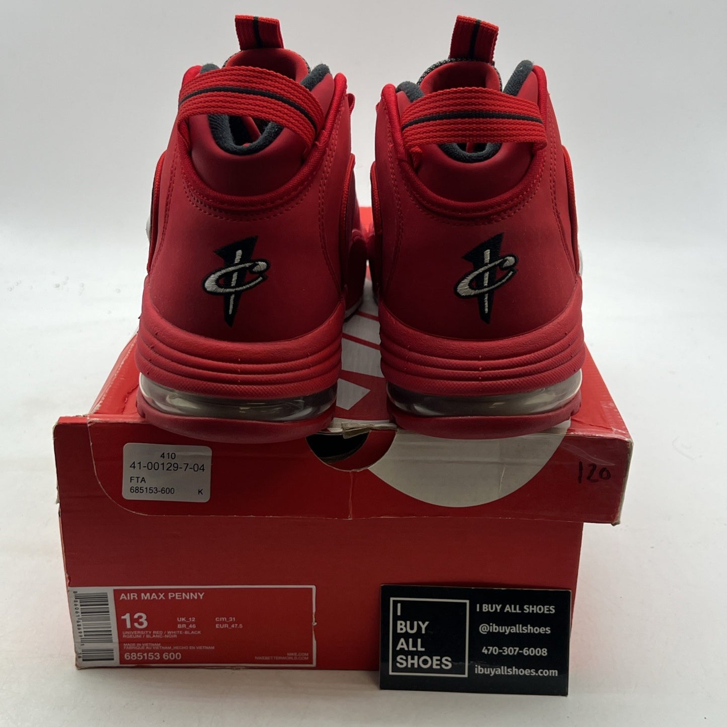 Size 13 - Nike Air Max Penny 1 University Red (685153-600)