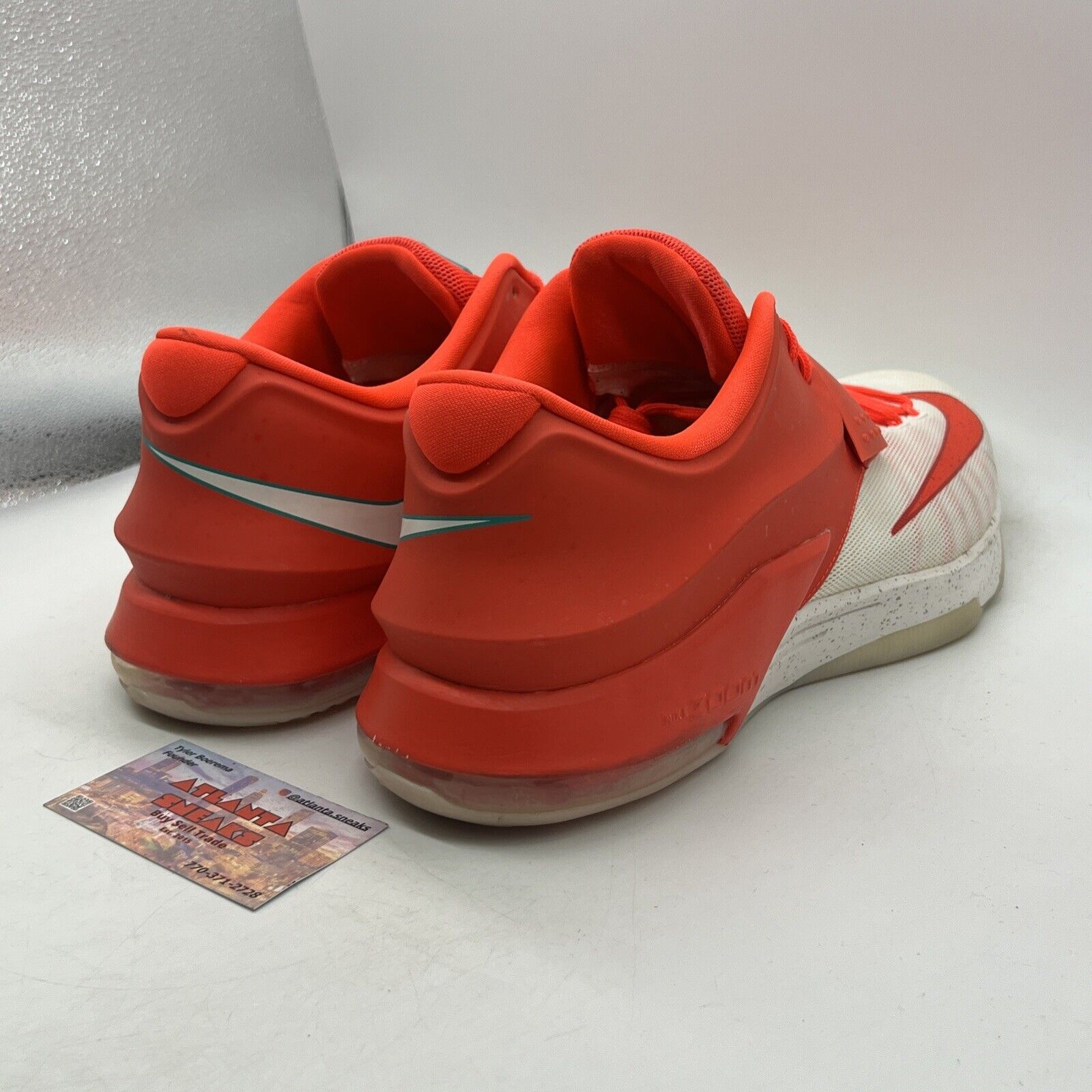 Size 14 - Nike KD 7 Xmas Egg Nog Crimson White (707560-613)