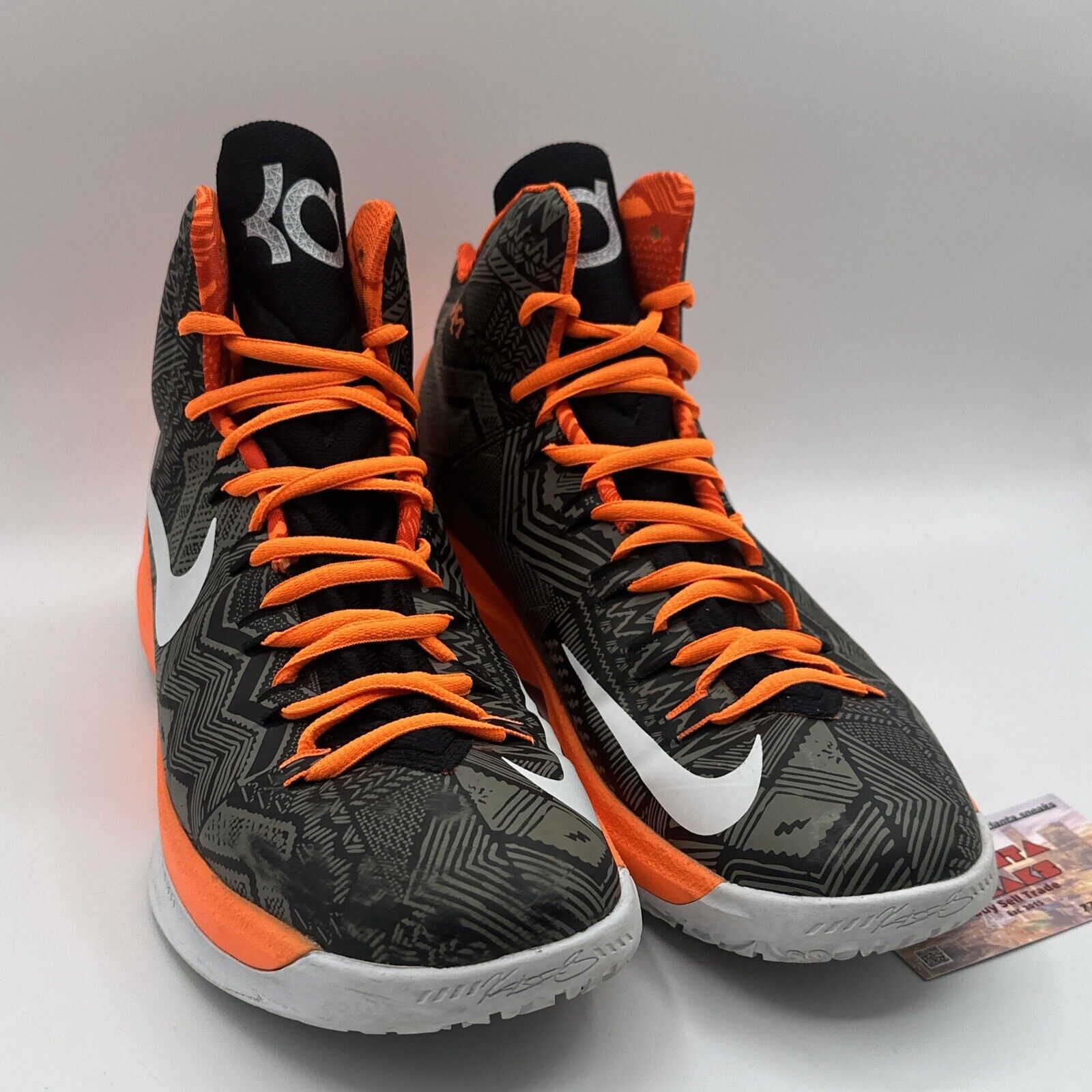 KD 5 Black History Month BHM Size 12 Rare OG Pair Very Rare Orange Brown White