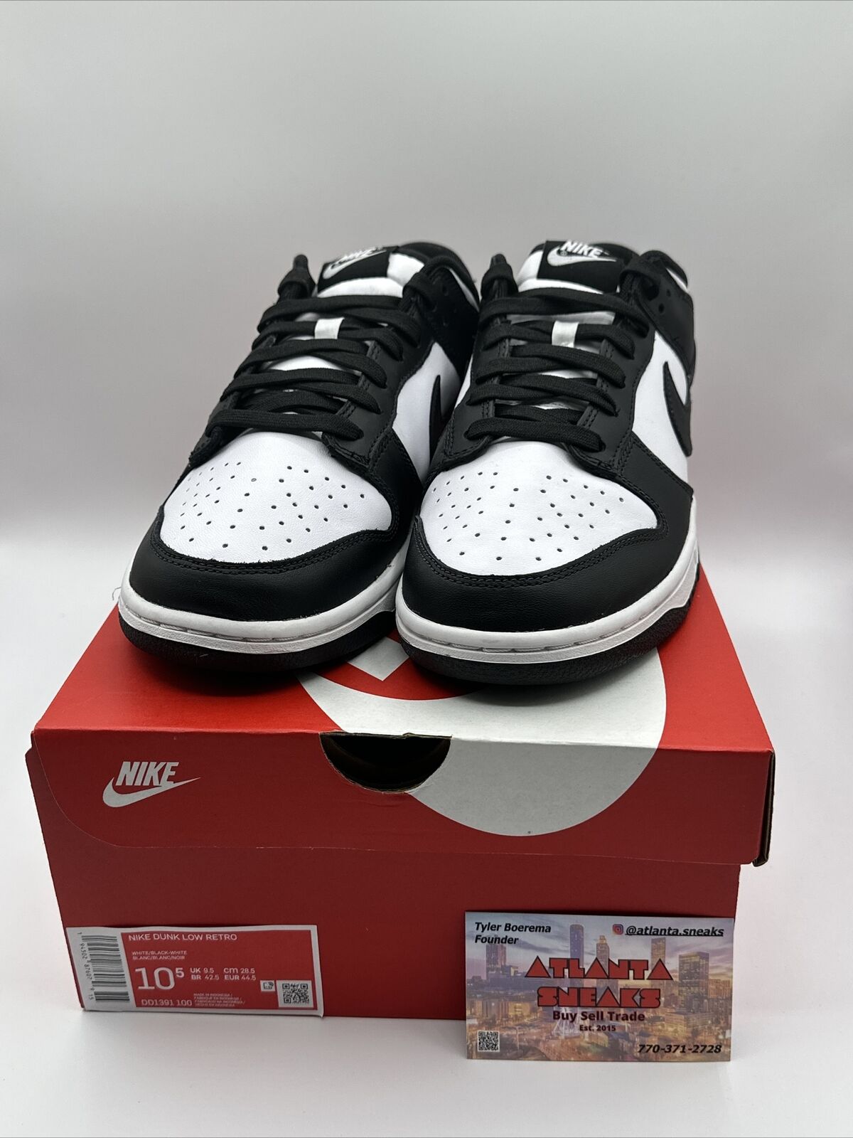 Size 10.5 - Nike Dunk Low Retro White Black 2021