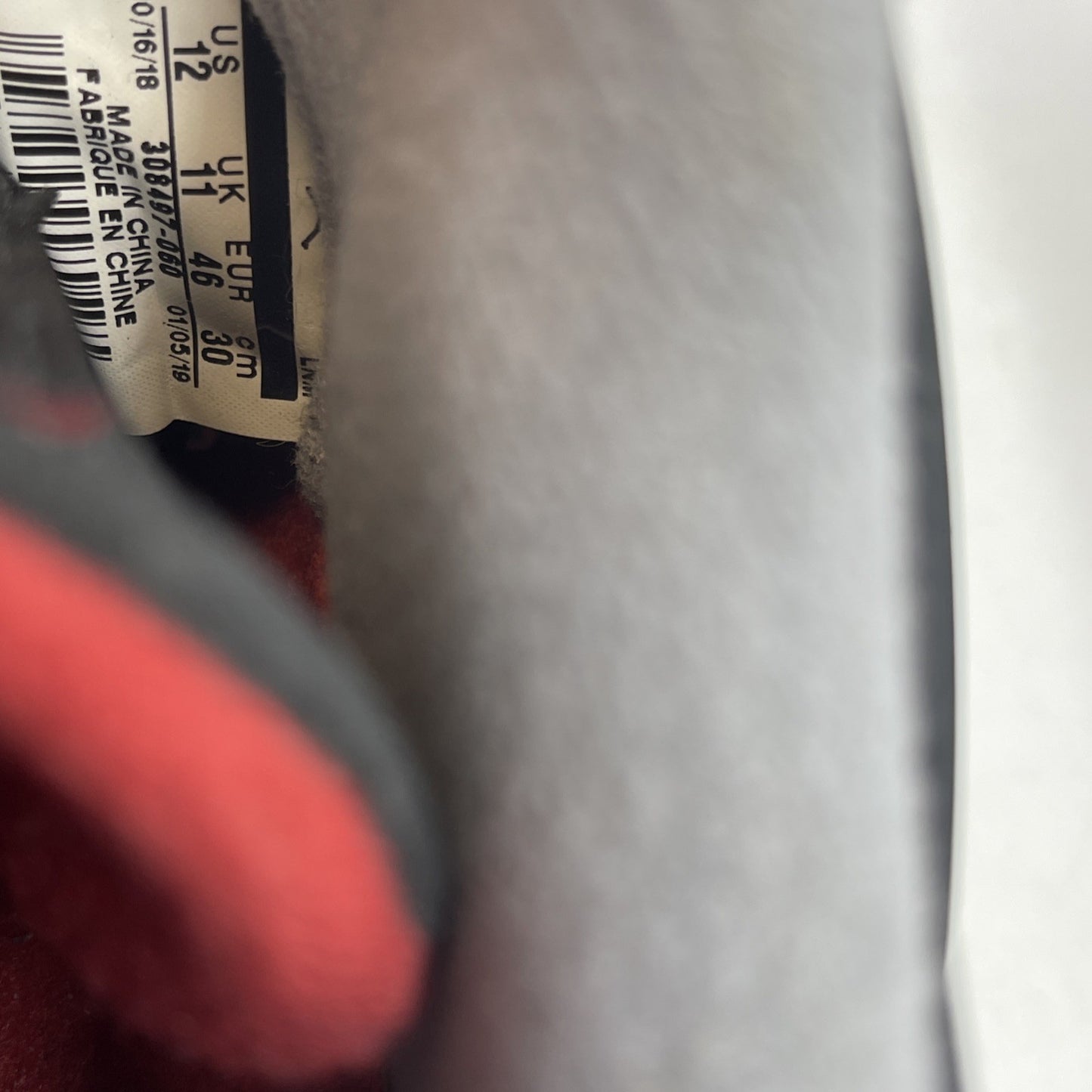 Size 12 - Jordan 4 Retro OG Mid Bred 2019 Black Grey Suede (308497-060)