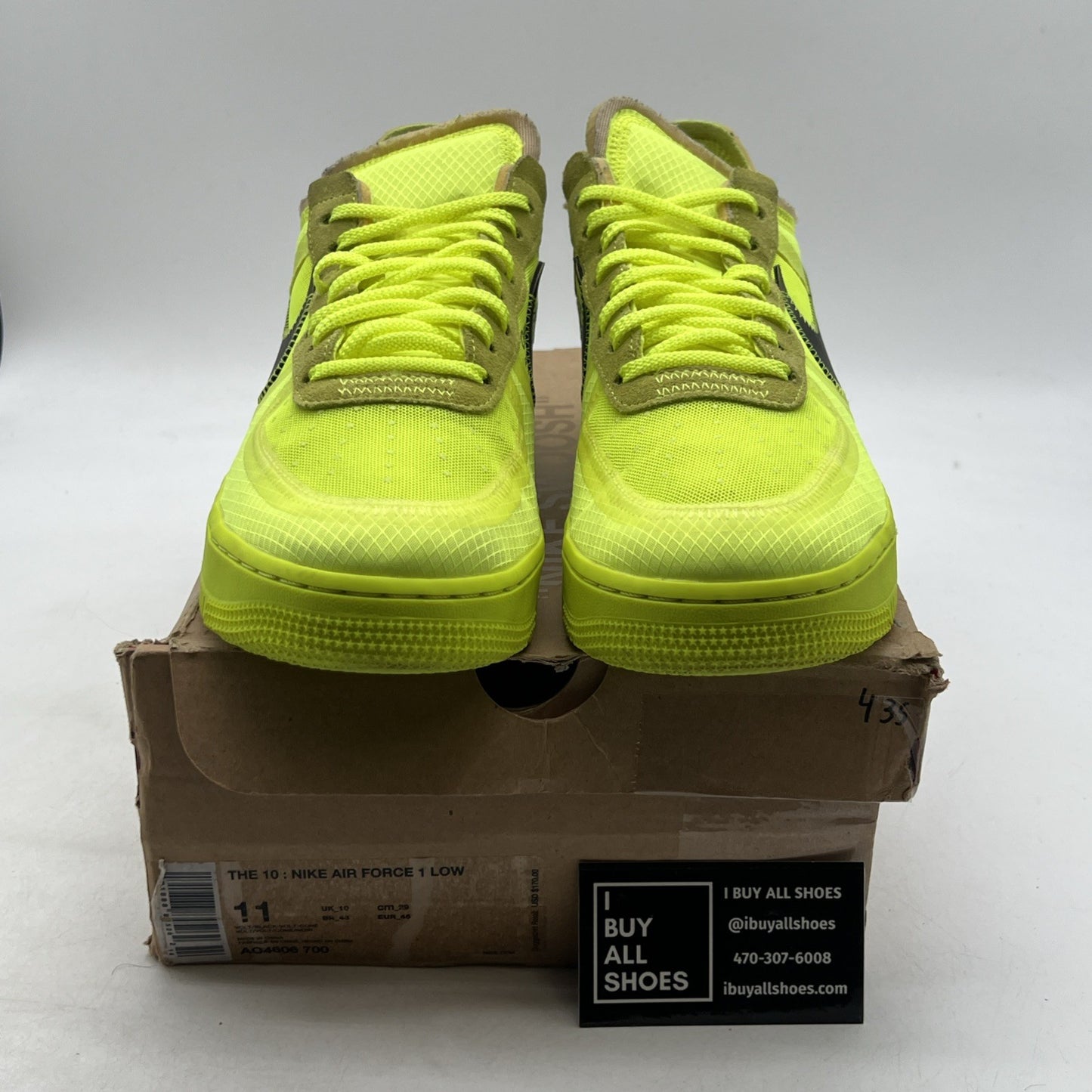 Size 11 - Nike Off-White x Air Force 1 Low Volt (AO4606-700)