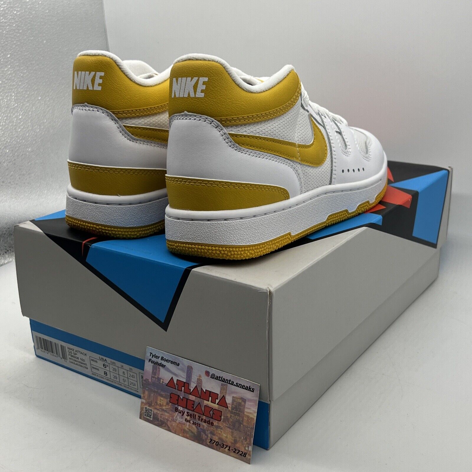 Size 6.5 - Nike Mac Attack QS SP Lemon Venom White Leather (FB8938-102)