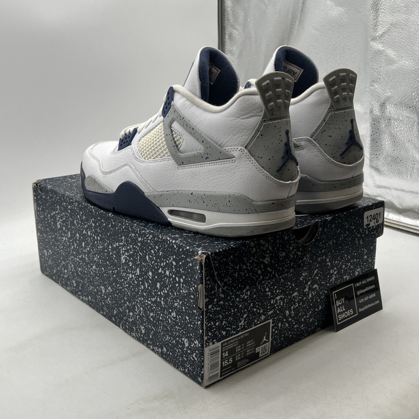 Size 14 - Air Jordan 4 Retro Mid Midnight Navy (DH6927-140)