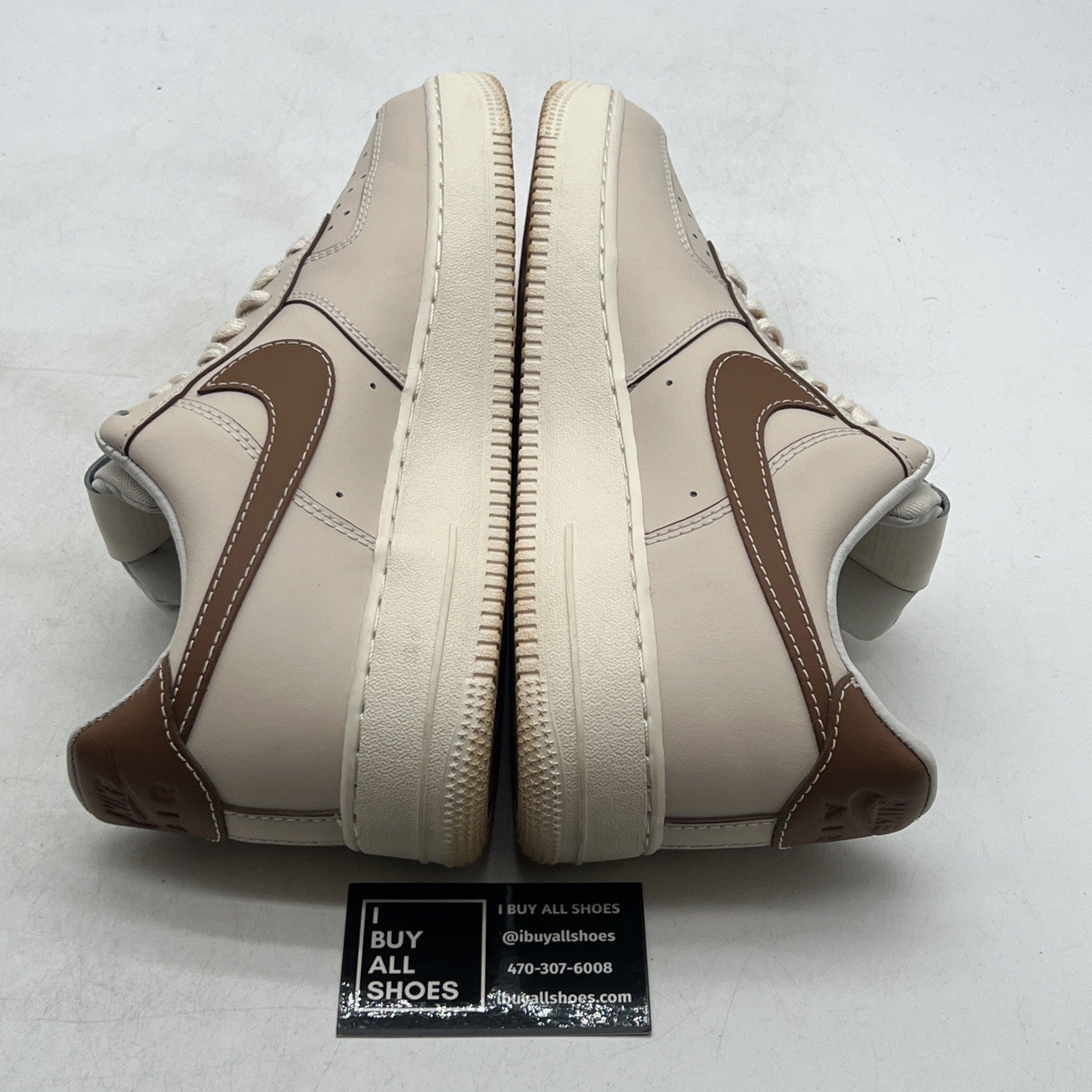 Size 10.5 - Nike Air Force 1 '07 Low Pearl White British Tan (IB8865-221)