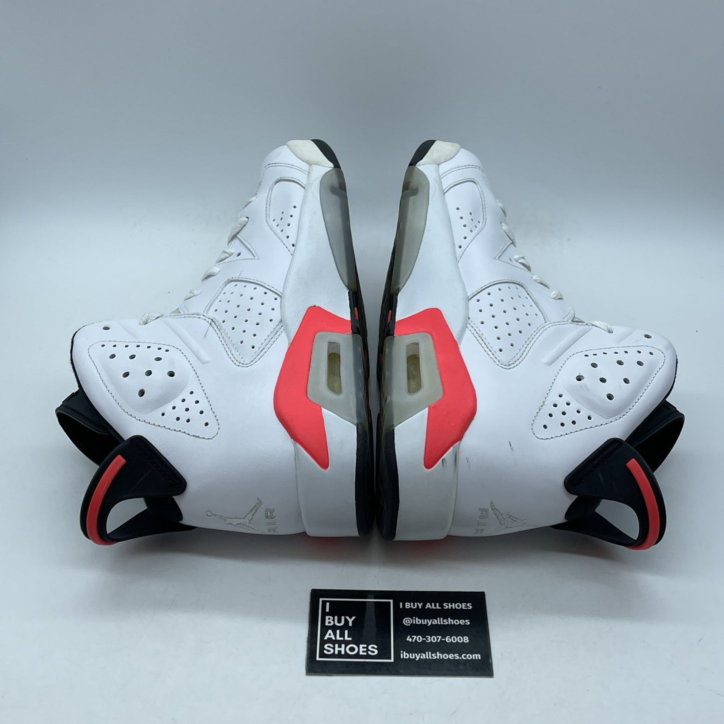Size 9 - Air Jordan 6 Retro 'White Infrared' 2014 White Leather (384664-123)