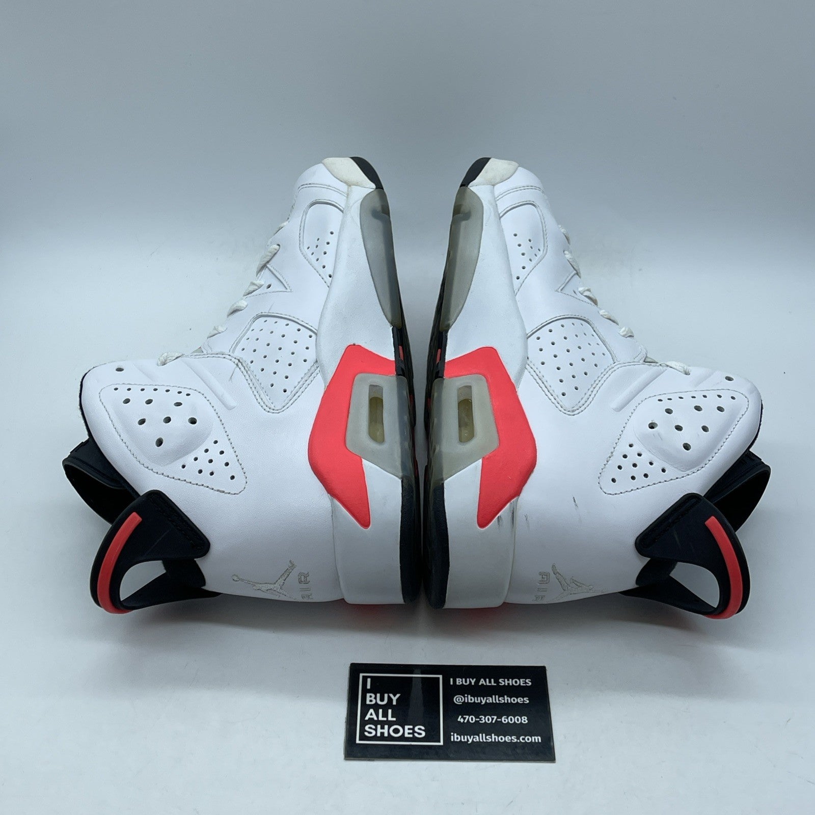 Size 9 - Air Jordan 6 Retro 'White Infrared' 2014 White Leather (384664-123)