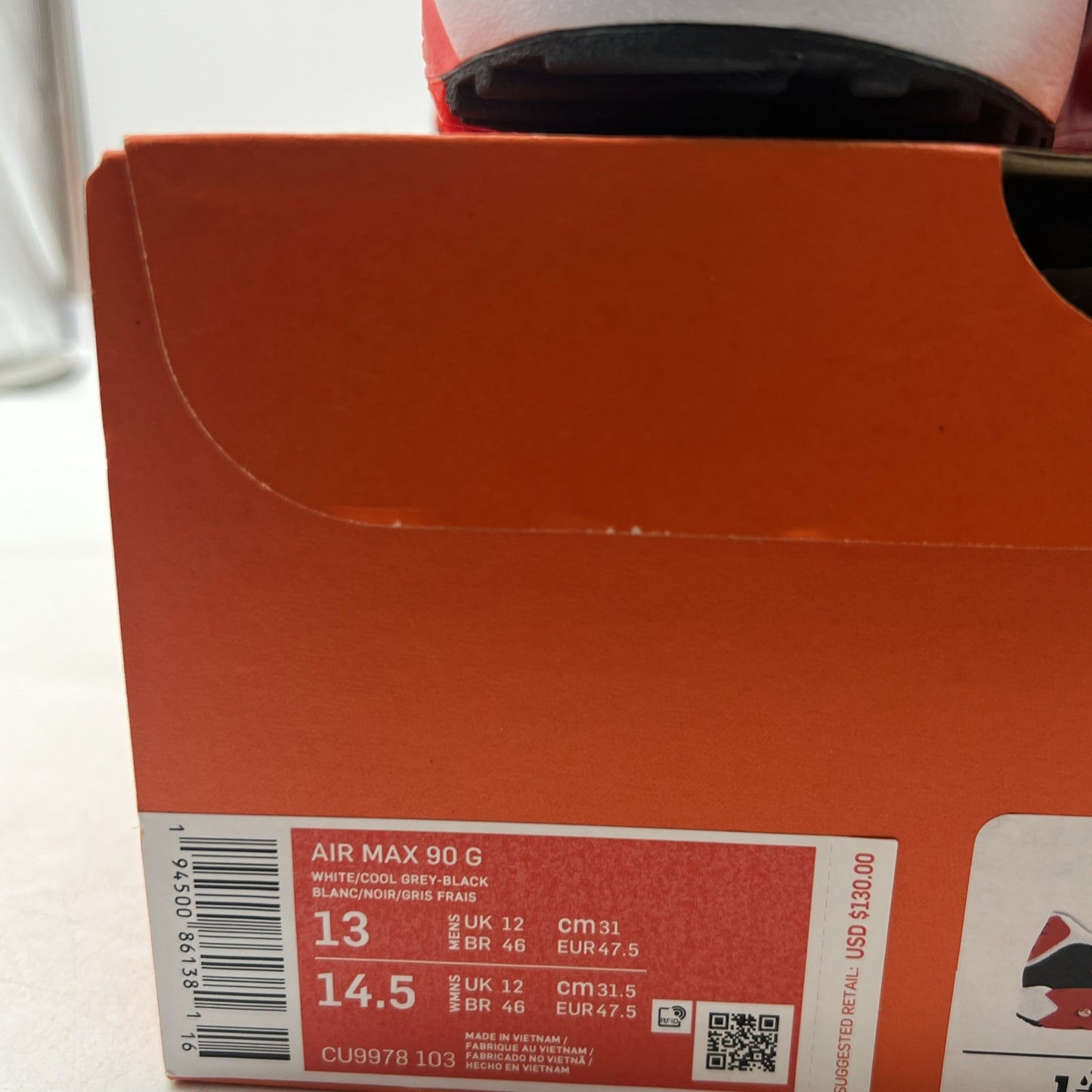 Size 13 - Nike Air Max 90 Golf Infrared (CU9978-103)