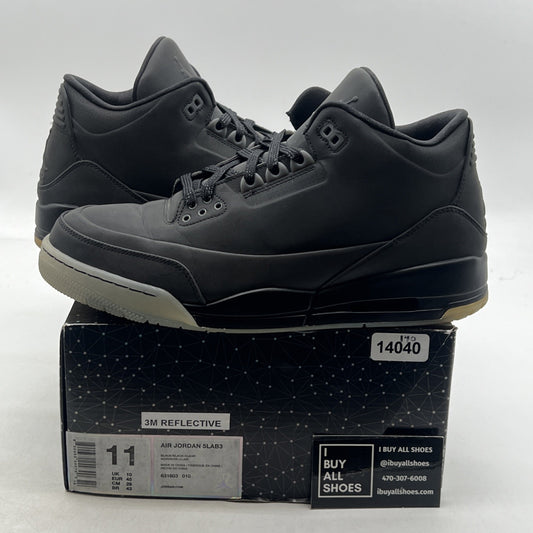 Size 11 - Air Jordan 3 5Lab3 Reflective Black (631603-010)