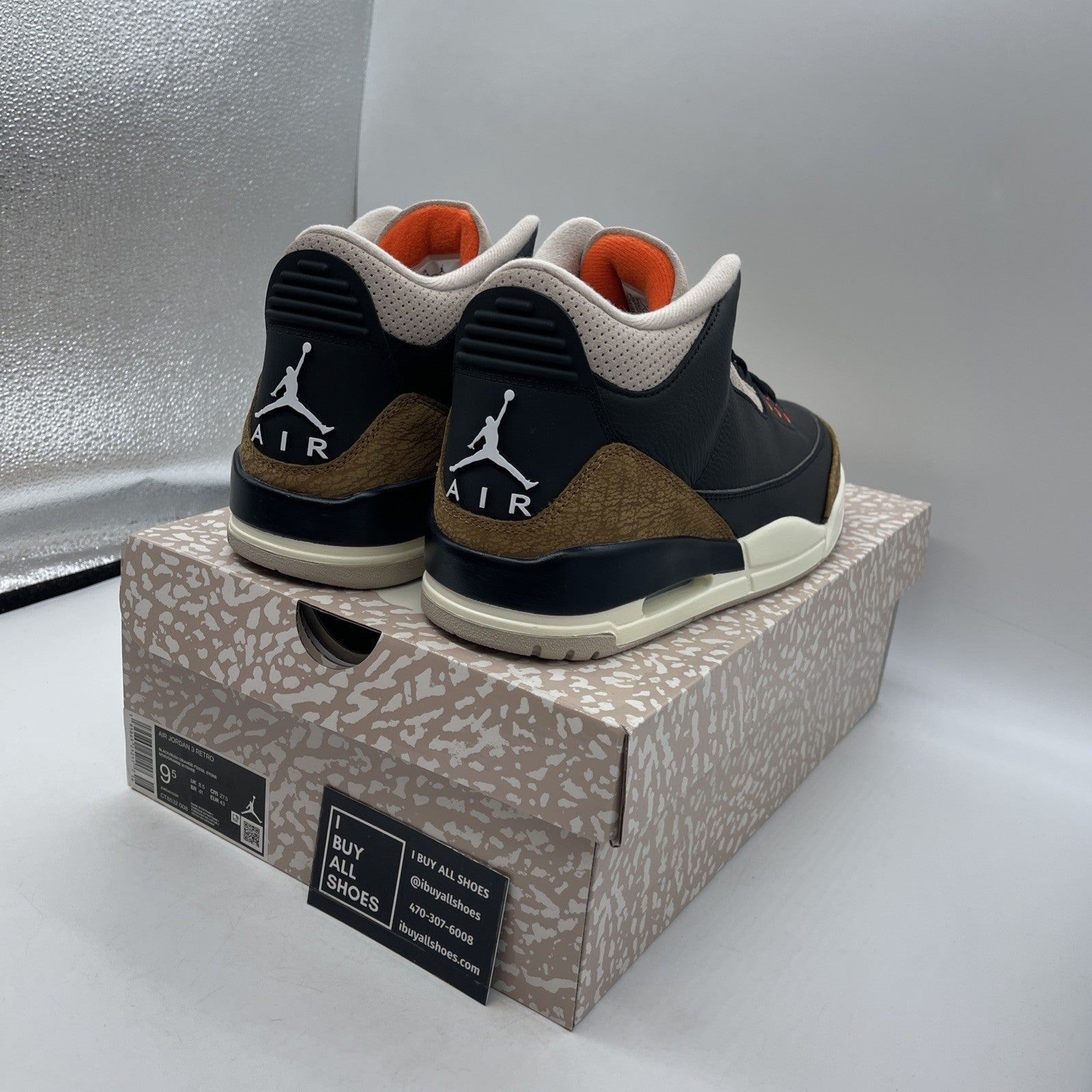 Size 9.5 - Air Jordan 3 Retro Mid Desert Elephant Suede Leather (CT8532-008)