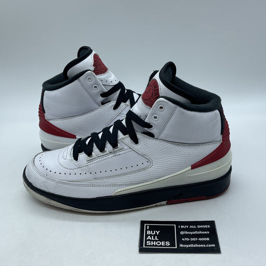 Size 8 - Jordan 2 Retro Mid Chicago White Red Black Leather (DX2454-106)