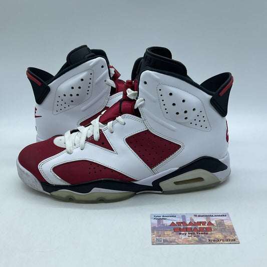 Size 8.5 - Jordan 6 Retro OG Mid Carmine Black White Leather Suede (CT8529-106)