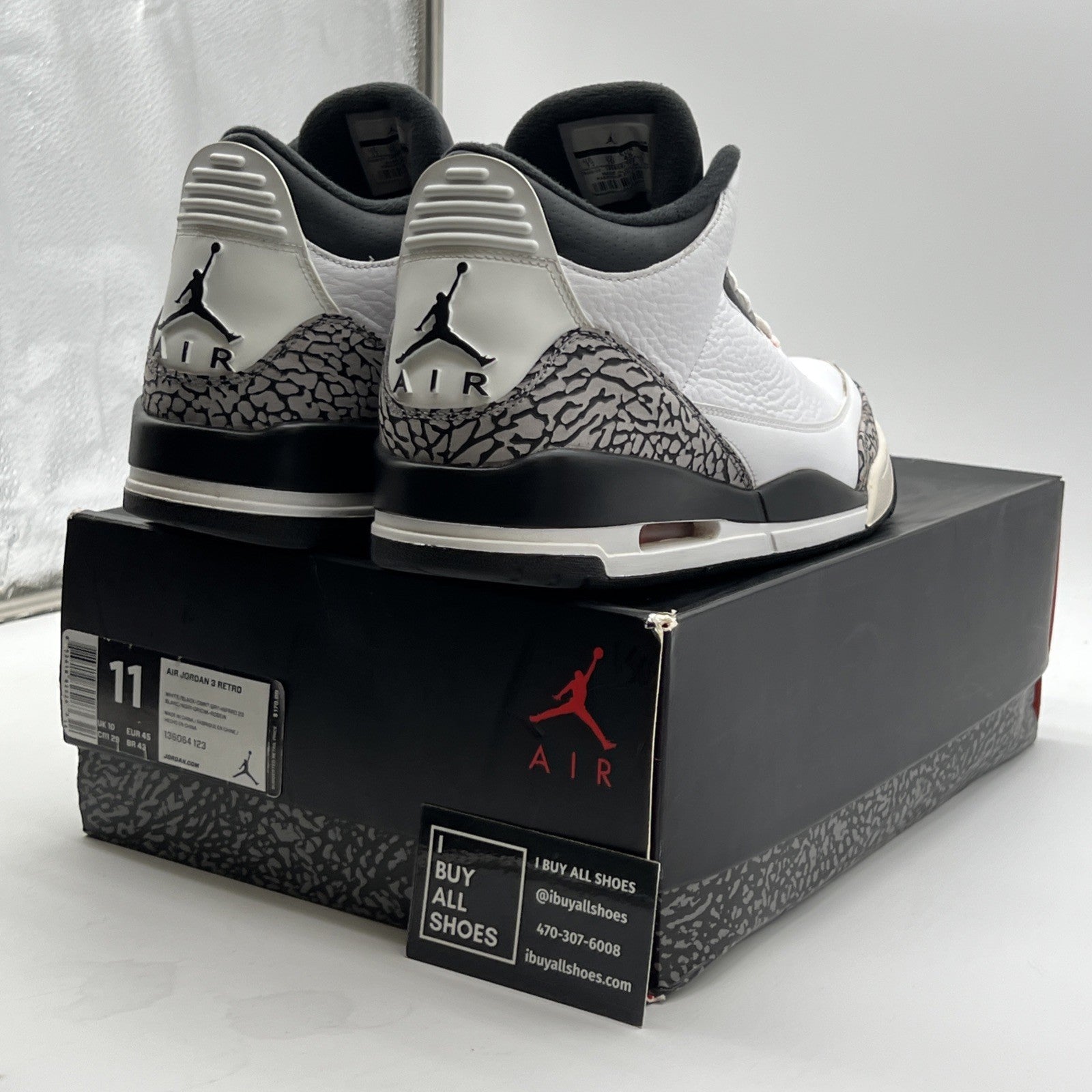 Size 11 - Air Jordan 3 Retro Infrared 23 (136064-123)
