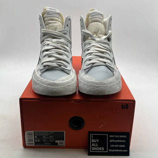 Size 8 - Nike sacai x Blazer Mid White Grey (BV0072-100)