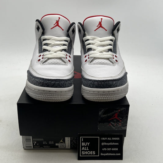 Size 7 - Air Jordan 3 Retro Denim SE Fire Red 2020 (CZ6634-100)