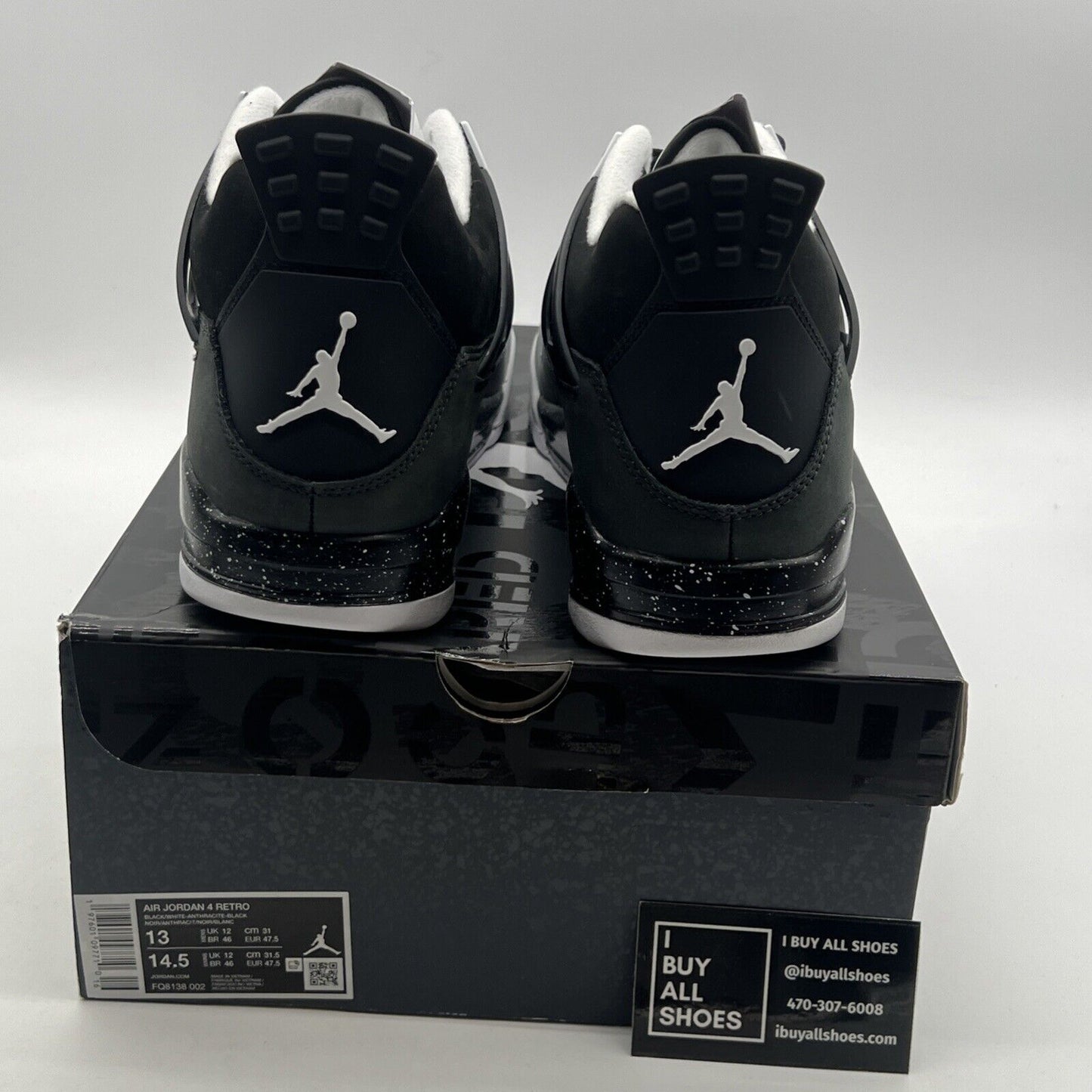 Size 13 - Air Jordan 4 Retro 2024 Fear (FQ8138-002)