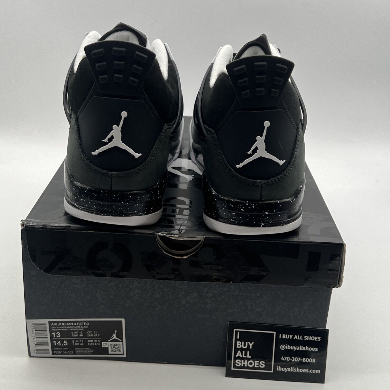 Size 13 - Air Jordan 4 Retro 2024 Fear (FQ8138-002)