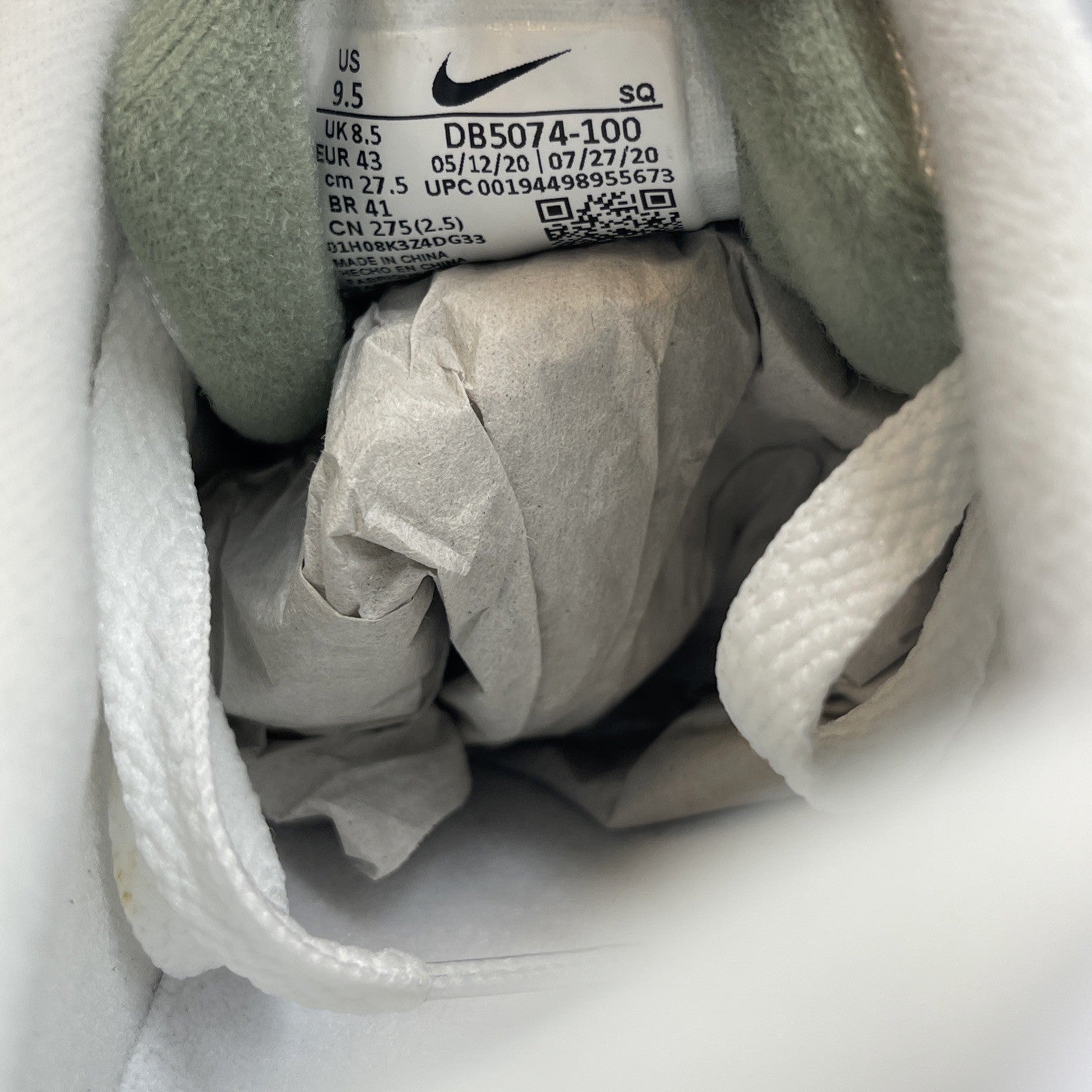 Size 9.5 - Nike Air Max 1 Grey Mint Grey White Leather (AH8145-015)