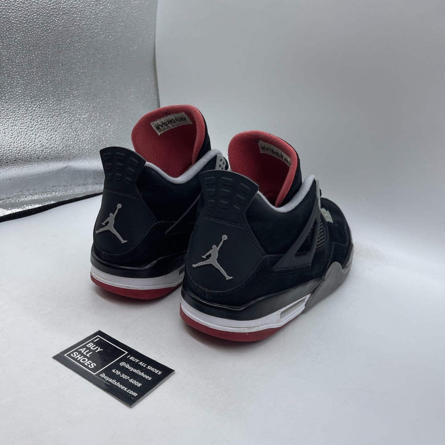 Size 14 - Air Jordan 4 Retro bred release 2012 (308497-089)