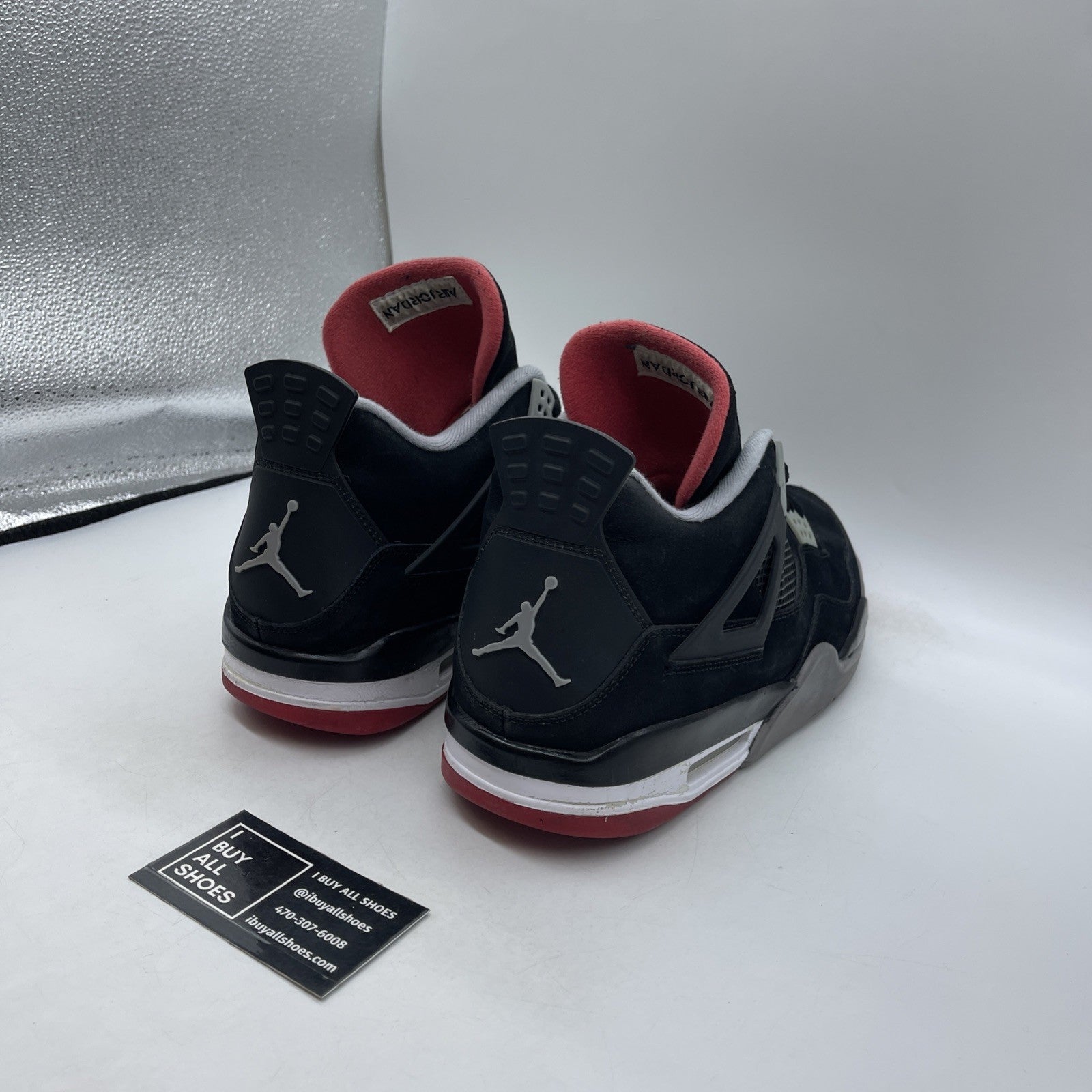 Size 14 - Air Jordan 4 Retro bred release 2012 (308497-089)