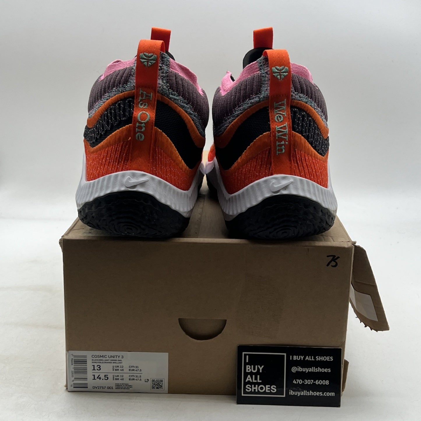 Size 13 - Nike Cosmic Unity 3 As One We Win (DV2757-001)