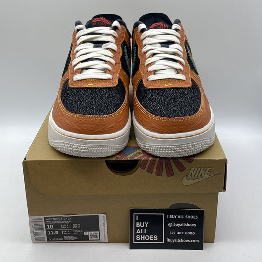 Size 10 - Nike Air Force 1 '07 LX SiEMPRE Familia Orange Black (DO2157-816)