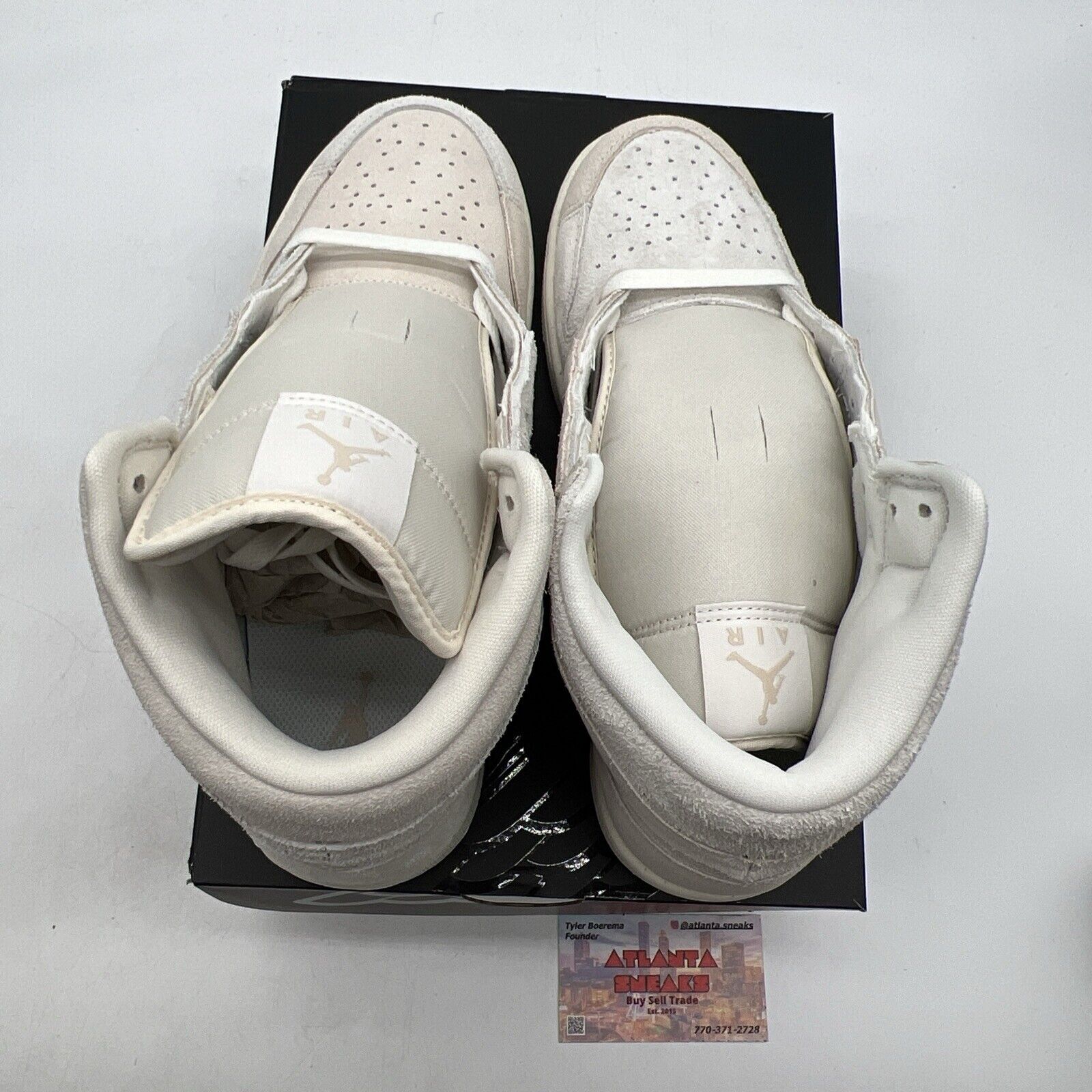 Size 8.5 - Air Jordan 1 SE Craft Mid Pale Ivory Suede (FQ3224-100).