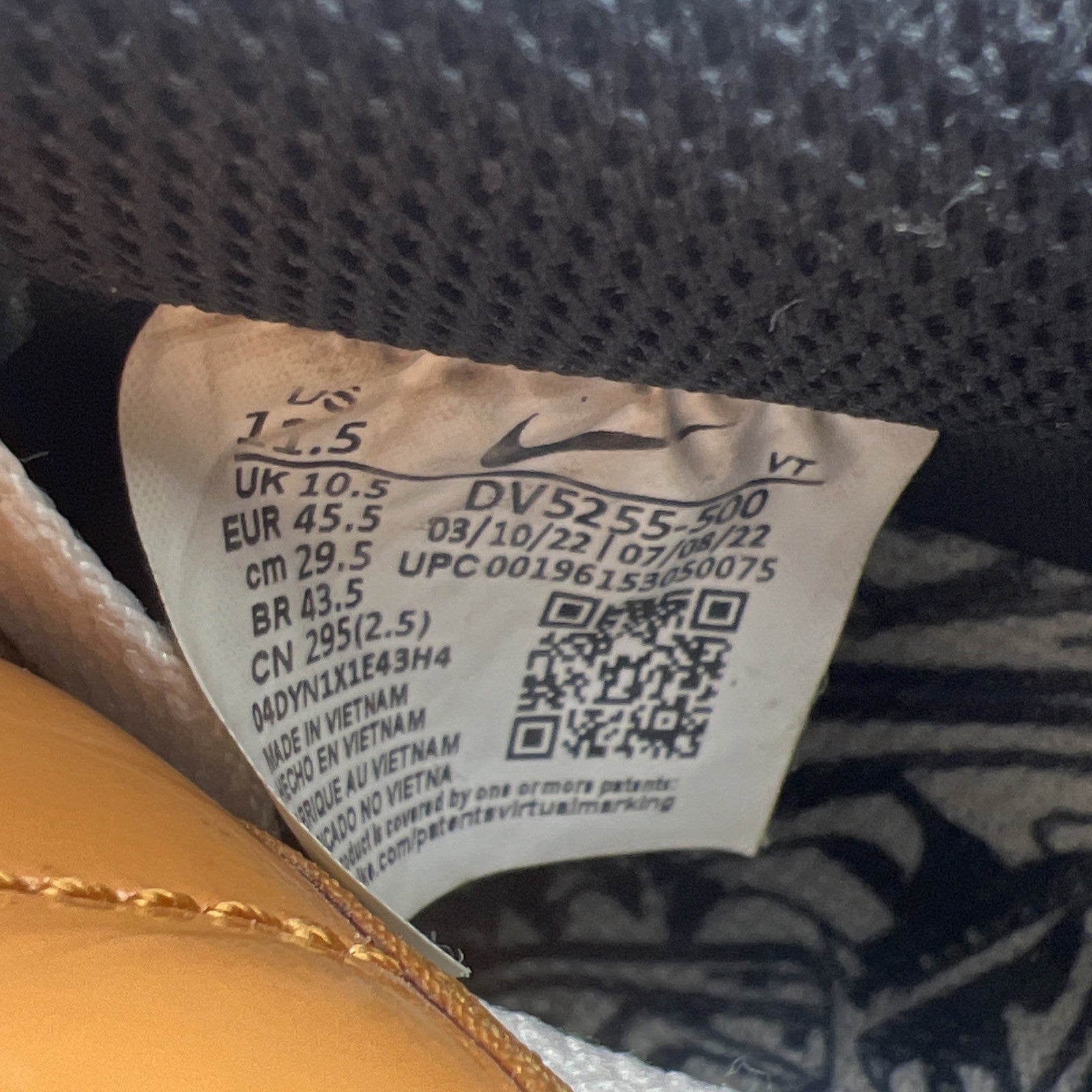 Size 11.5 - Nike Undefeated x Air Force 1 Low Celestine Blue (DV5255-500)