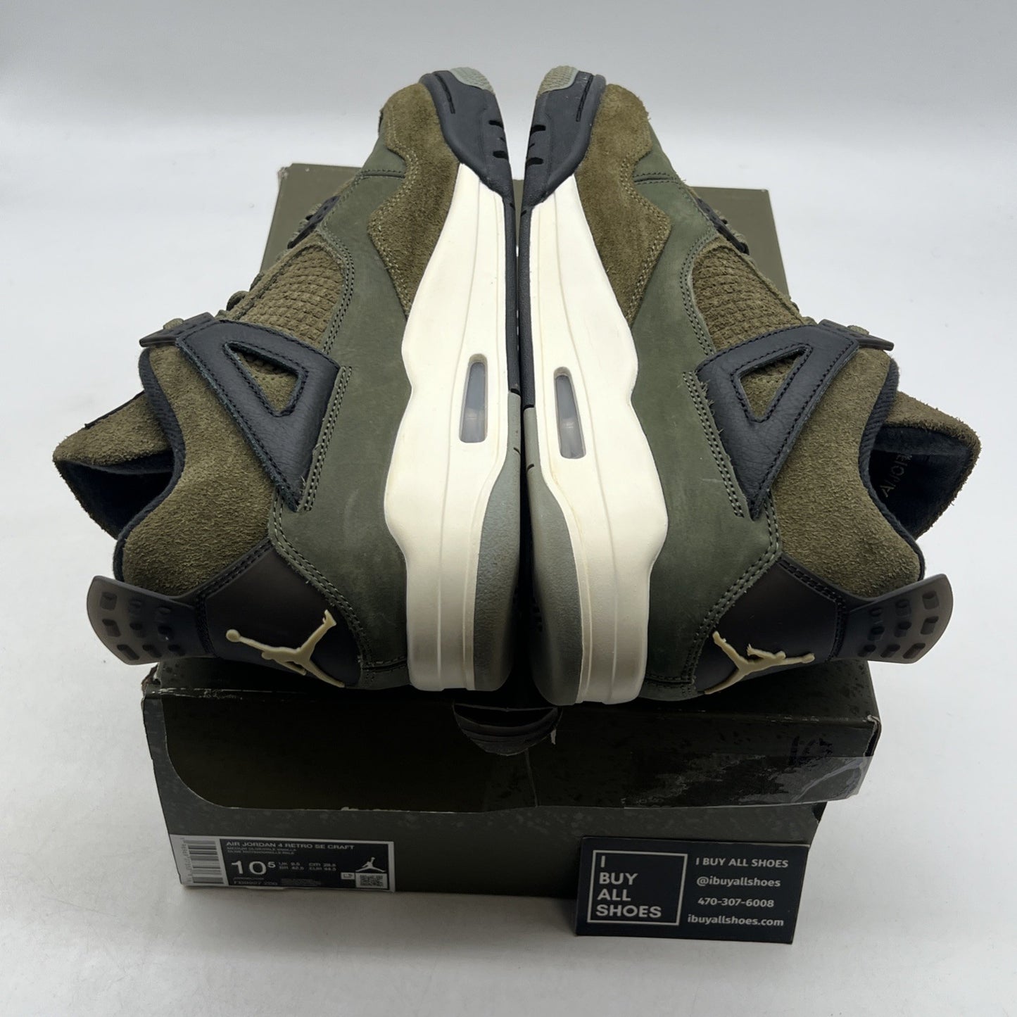 Size 10.5 - Air Jordan 4 SE Retro Low Craft - Olive (FB9927-200)