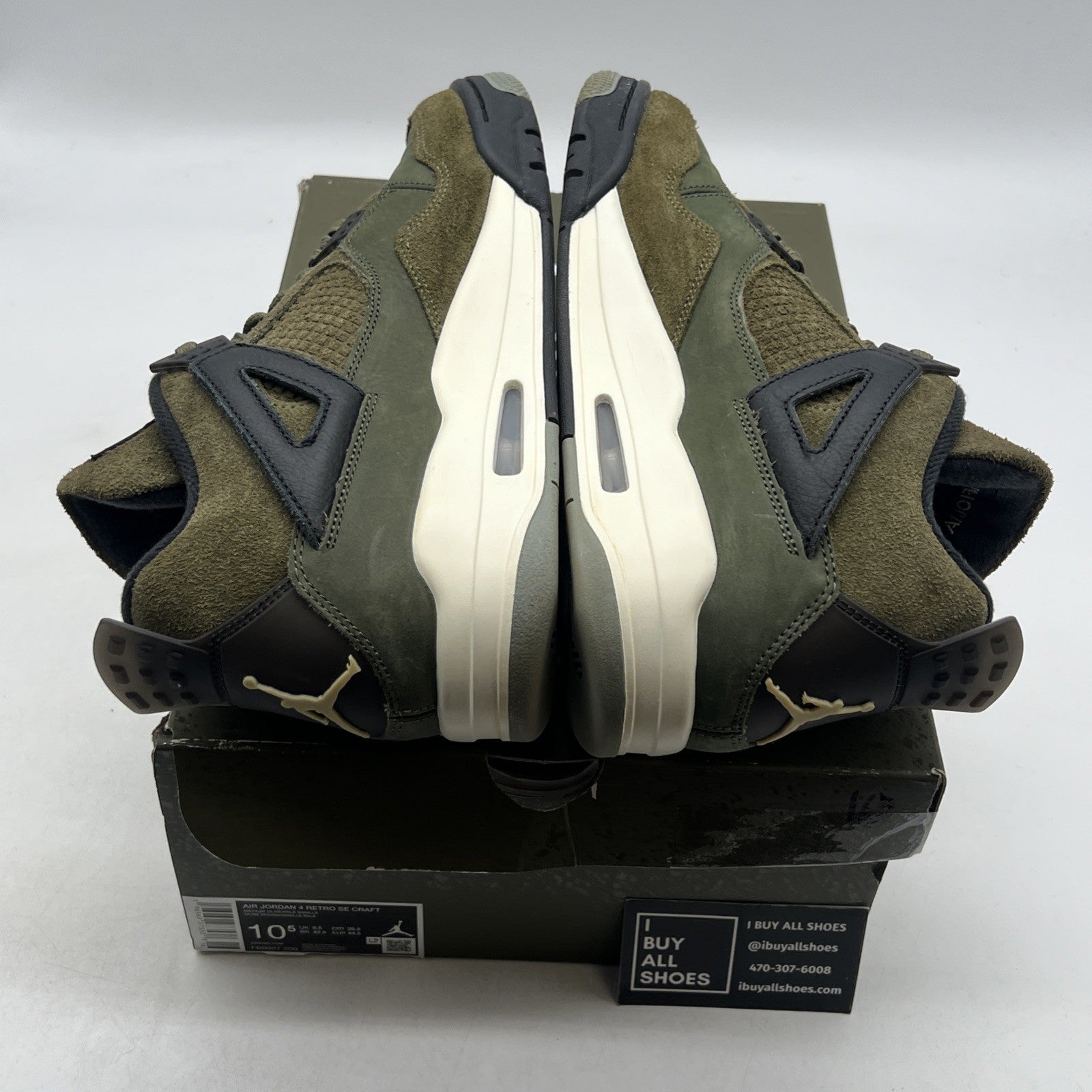 Size 10.5 - Air Jordan 4 SE Retro Low Craft - Olive (FB9927-200)