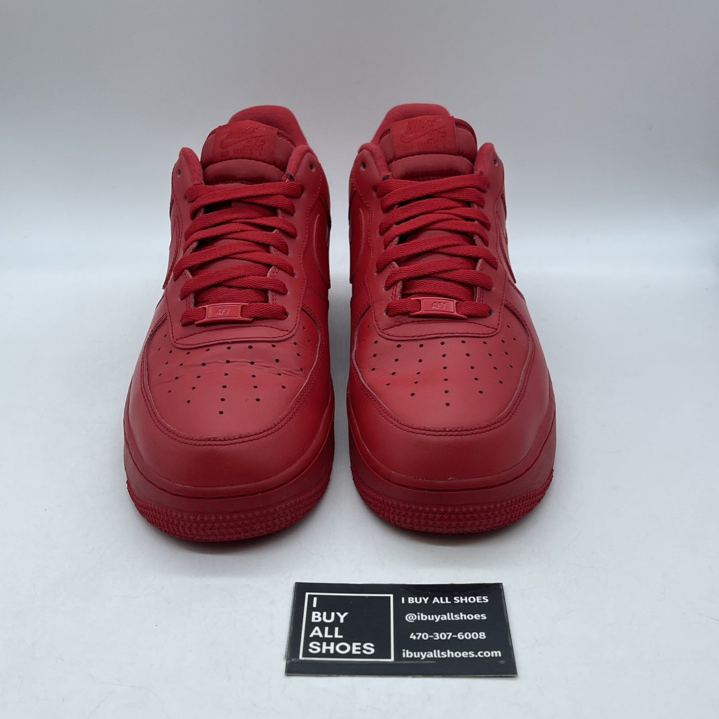 Size 12 - Nike Air Force 1 Low Triple Red Leather (CW6999-600)