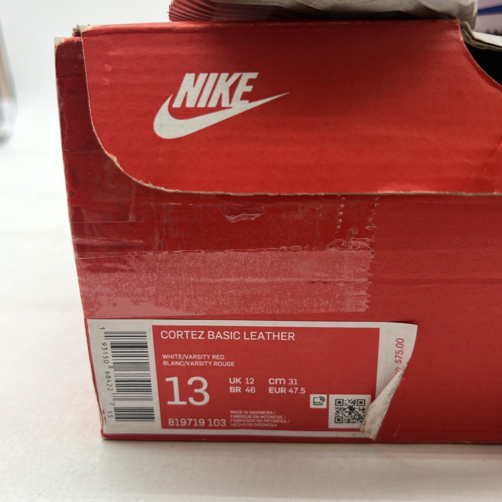 Size 13 - Nike Cortez Basic Leather 2019 Forrest Gump (819719-103)