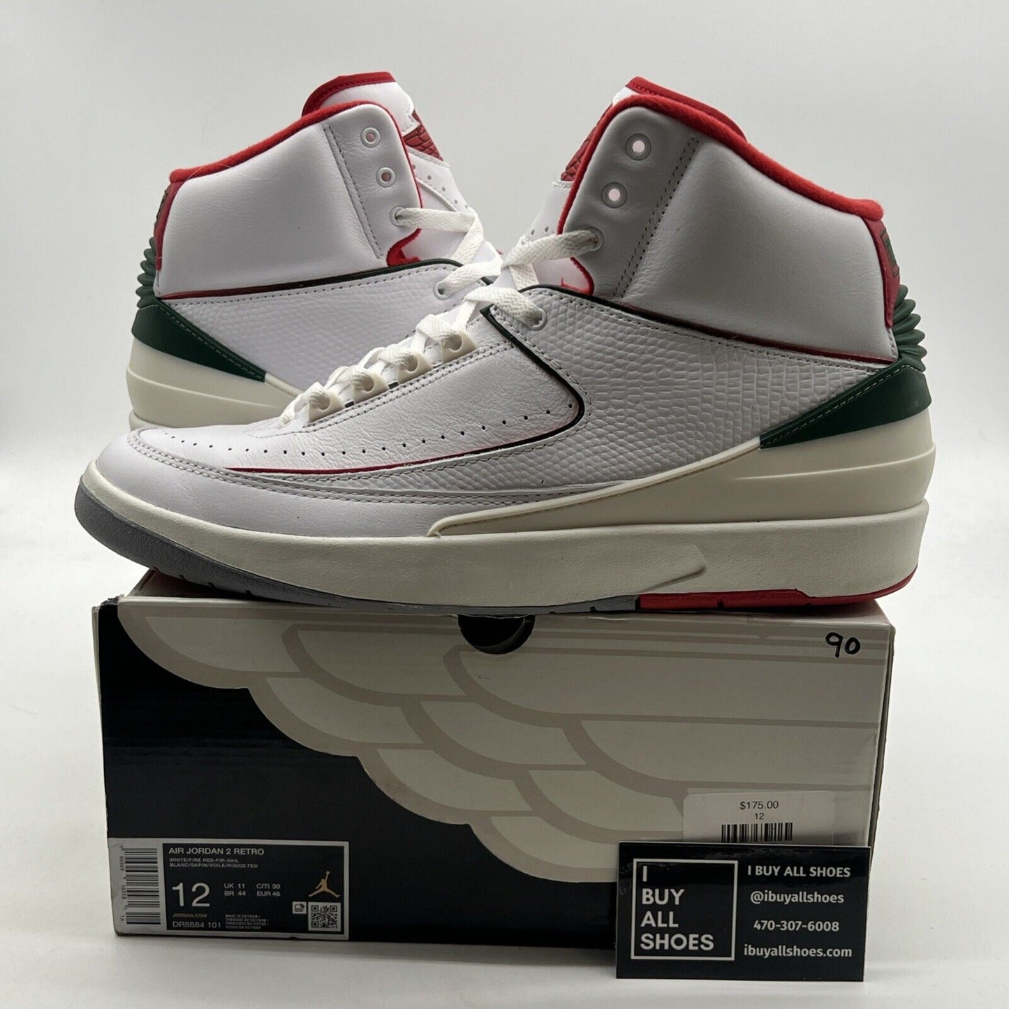 Size 12 - Air Jordan 2 Retro Origins (DR8884-101)