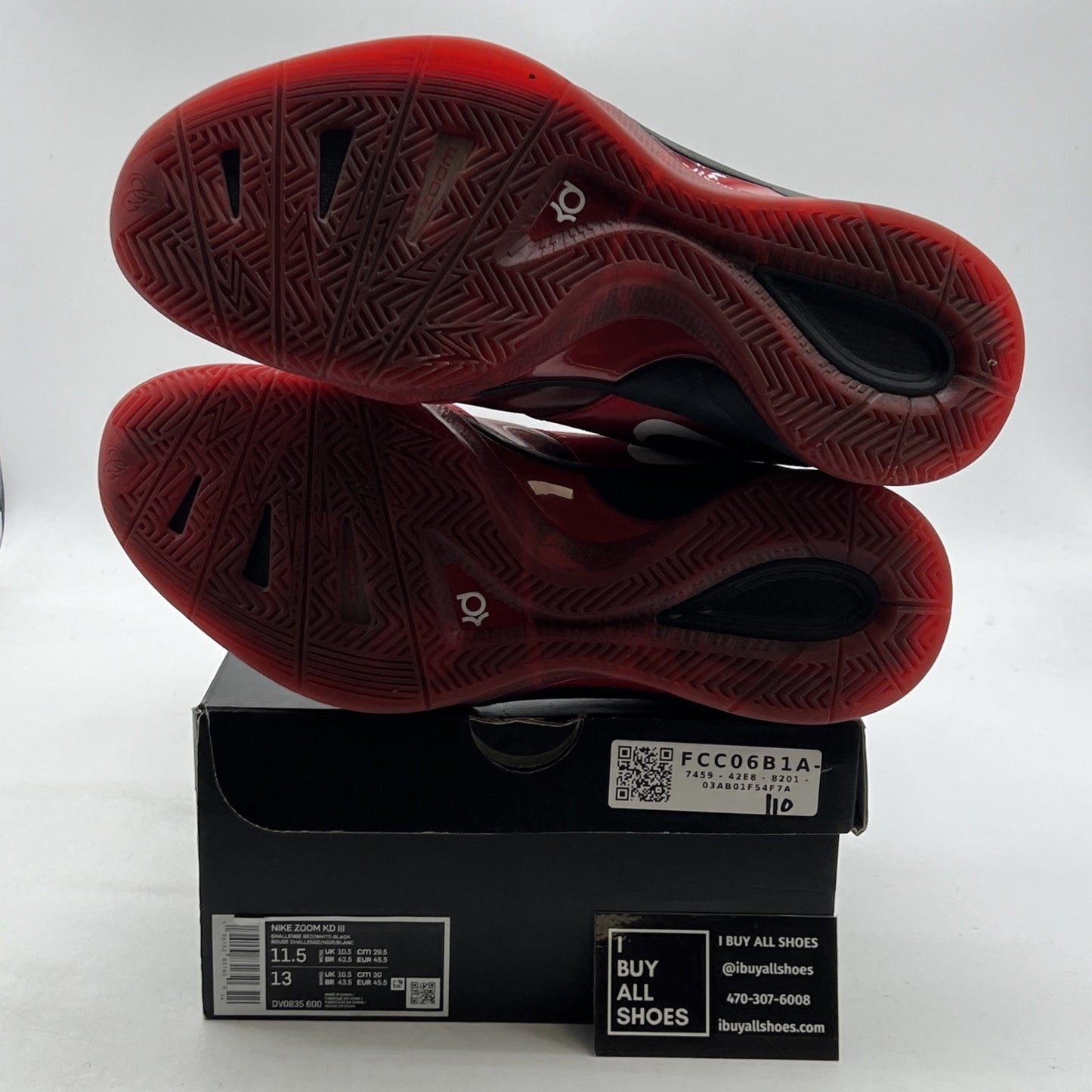 Size 11.5 - Nike KD 3 Red (DV0835-600)