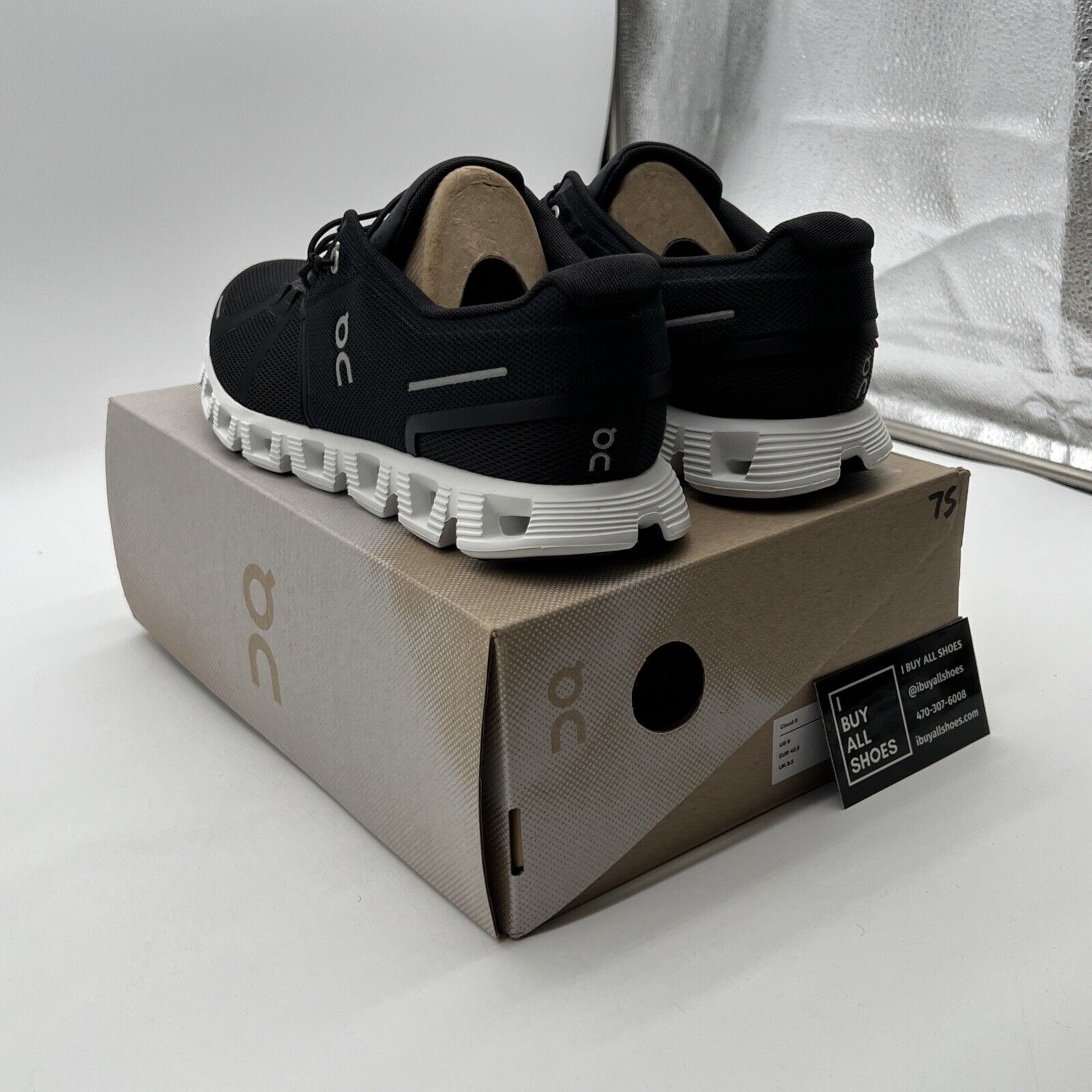 Size 9 - ON Running Cloud 5 Sneaker Black (59.98904) Shoes Sport