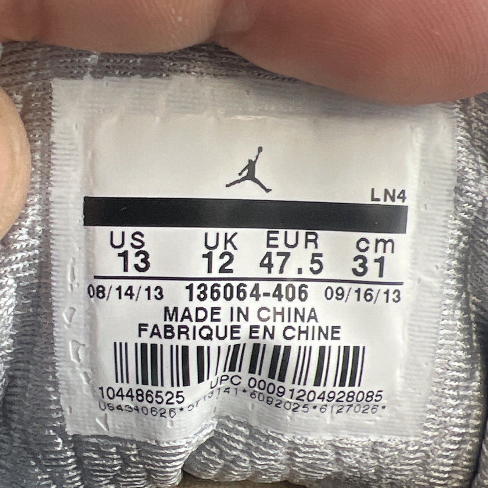 Size 13 - Air Jordan 3 Retro Powder Blue (136064-406)