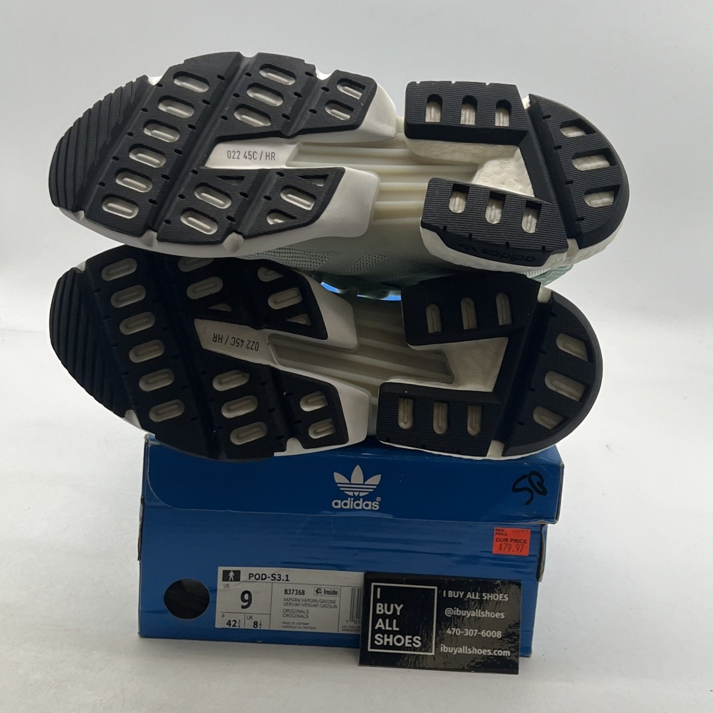 Size 9 - Adidas P.O.D. S3.1 Green (B37368)