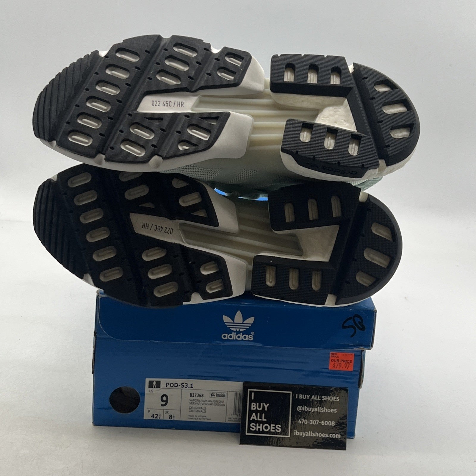 Size 9 - Adidas P.O.D. S3.1 Green (B37368)