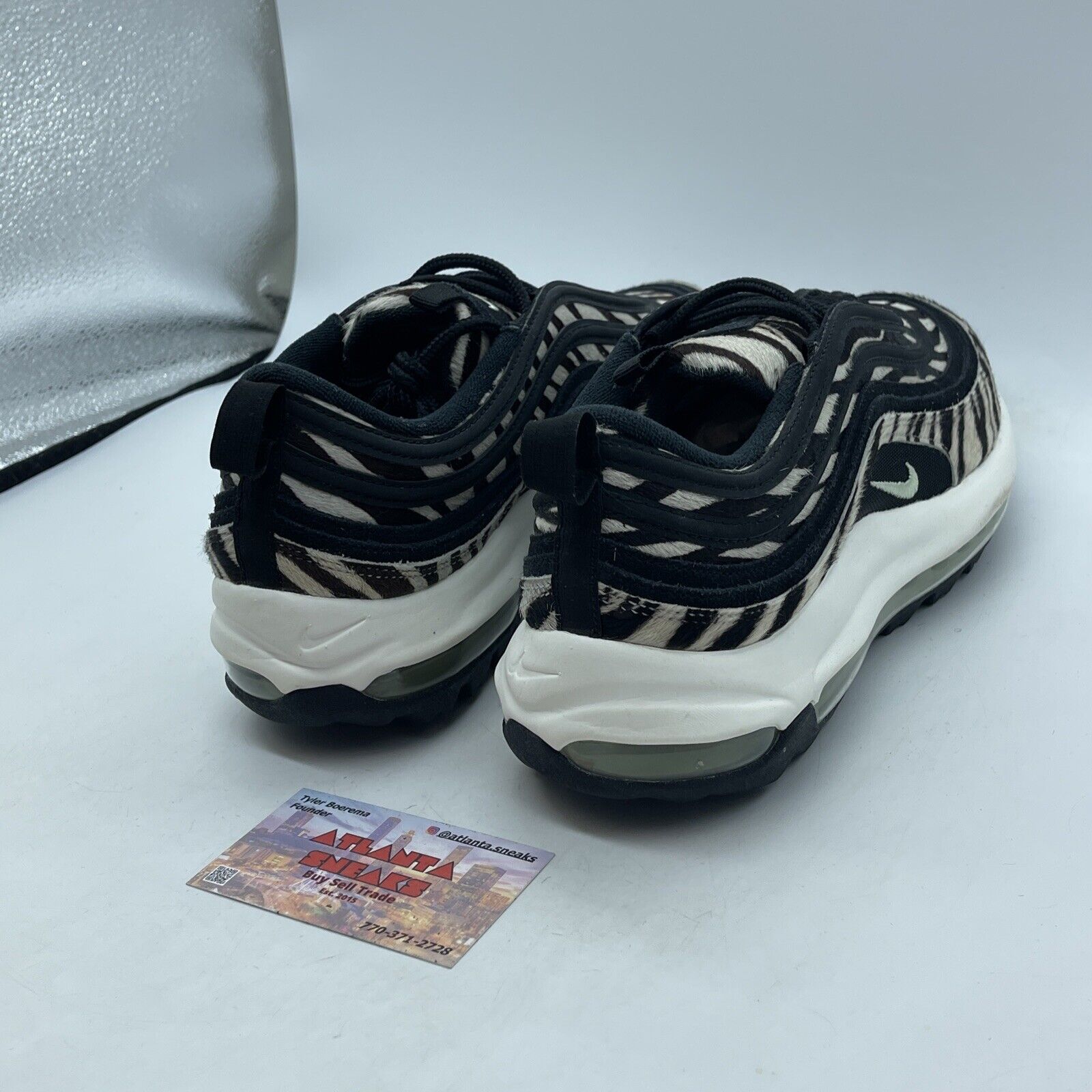 Size 11 - Nike Air Max 97 Golf NRG Zebra Black White Suede Leather (DH1313-001)
