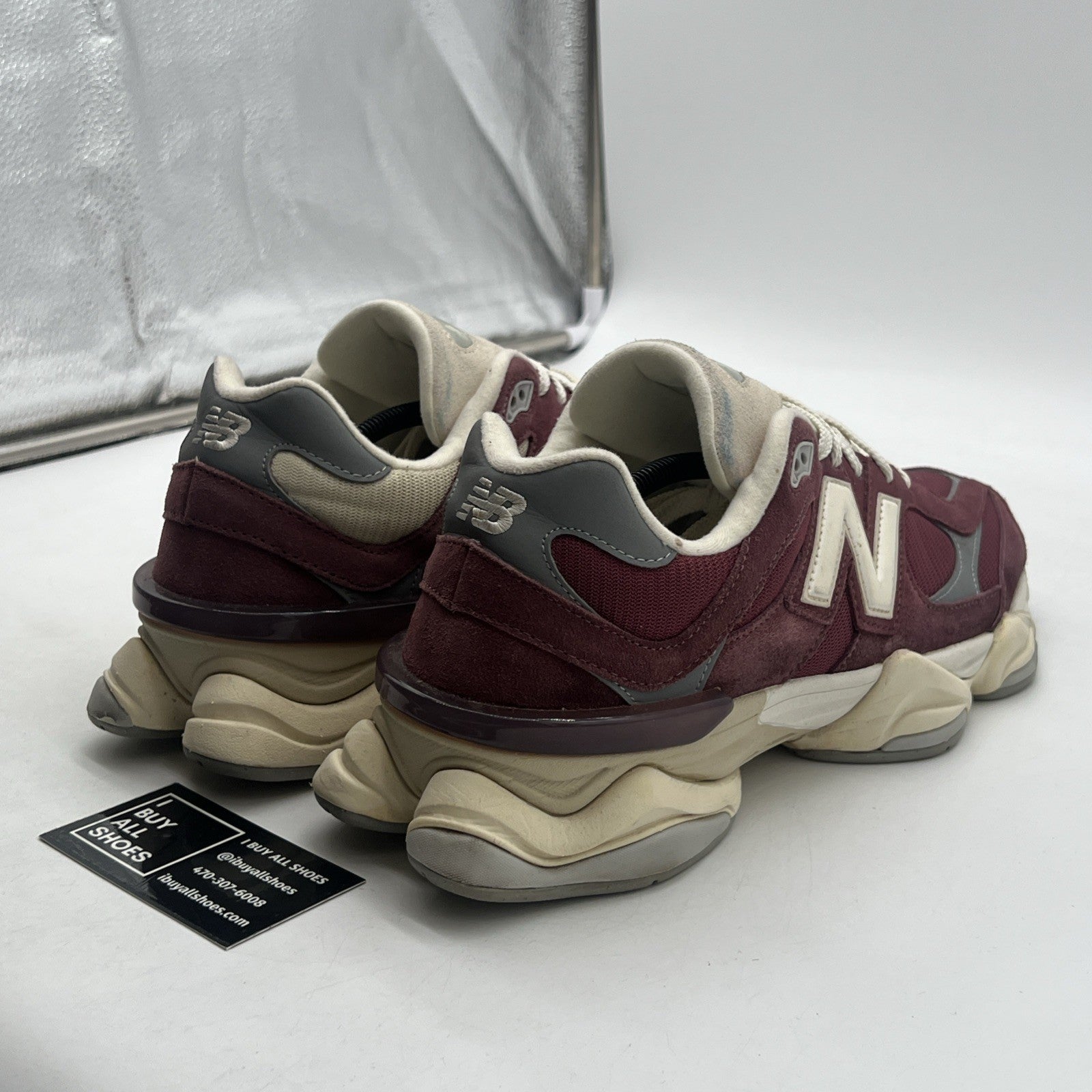 Size 12 - New Balance 9060 Washed Burgundy (U9060VNA)