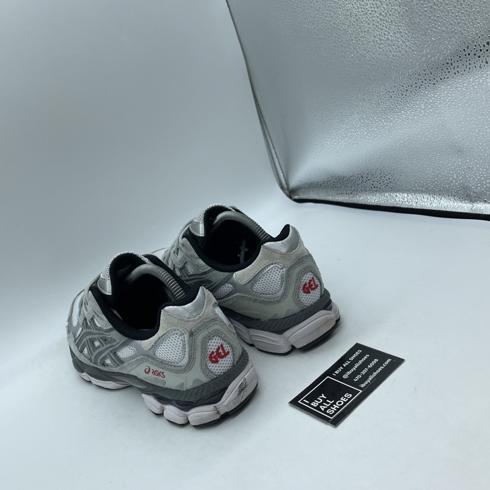Size 8 - ASICS Gel NYC Graphite Grey Black (1201A789)