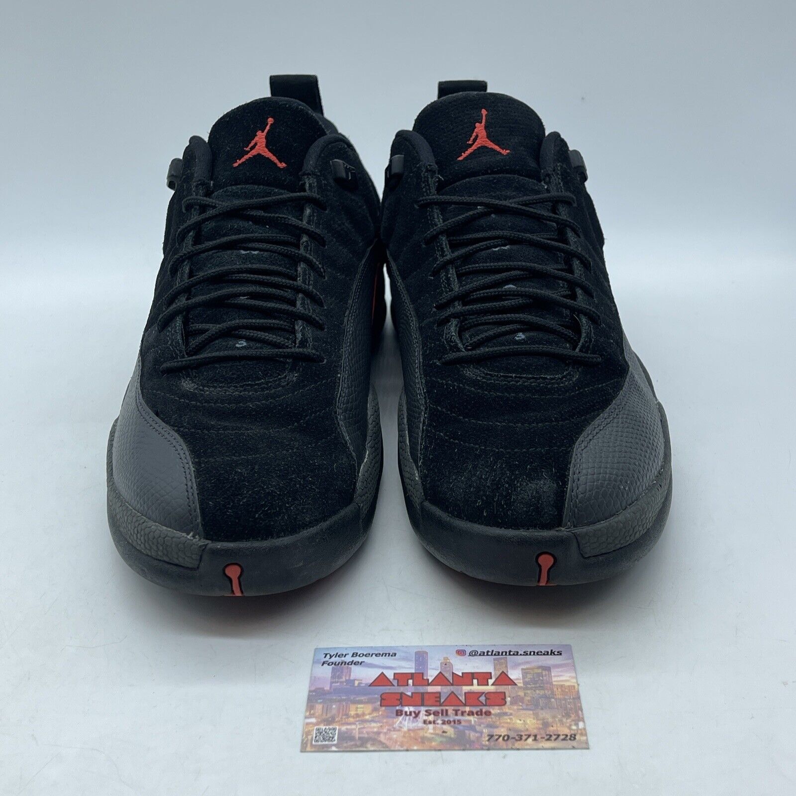 Size 11.5 - Air Jordan 12 Retro Low Max Orange Black Leather Suede (308317-003)