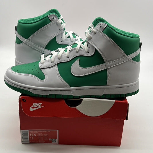 Size 11.5 - Nike Dunk High White Stadium Green (DV0829-300)