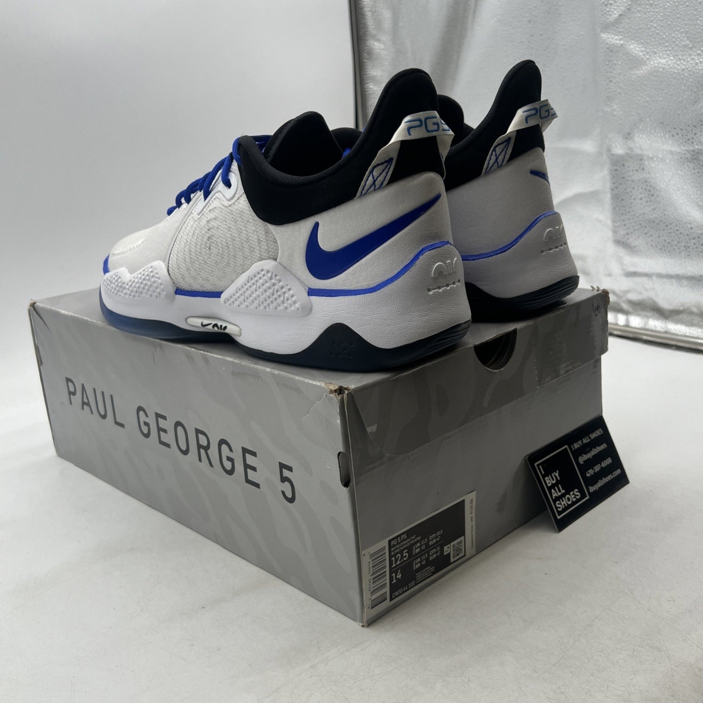 Size 12.5 - PlayStation x Nike PG 5 White (CW3144-100)