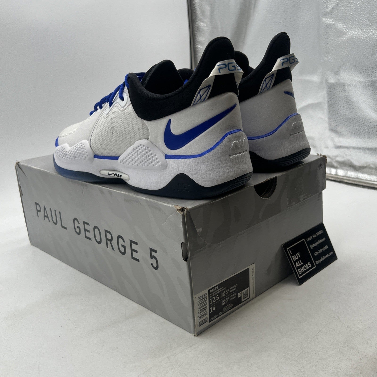 Size 12.5 - PlayStation x Nike PG 5 White (CW3144-100)