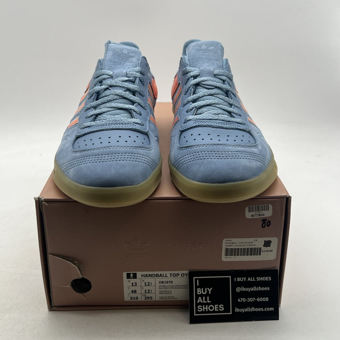 Size 13 - Adidas Oyster Holdings x Handball Top Ash Blue (DB1978)