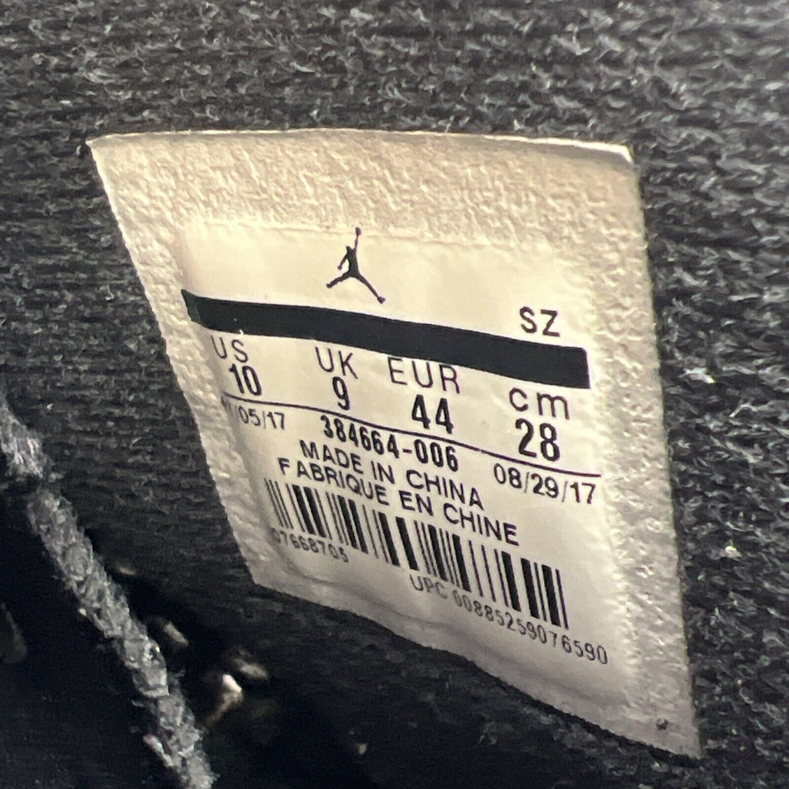 Size 10 - Air Jordan 6 Retro UNC (384664-006)