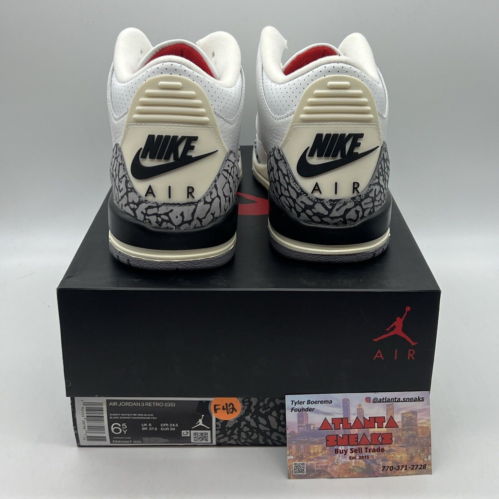 Size 6.5 - Jordan 3 Retro Mid White Cement Reimagined Brand New Og All