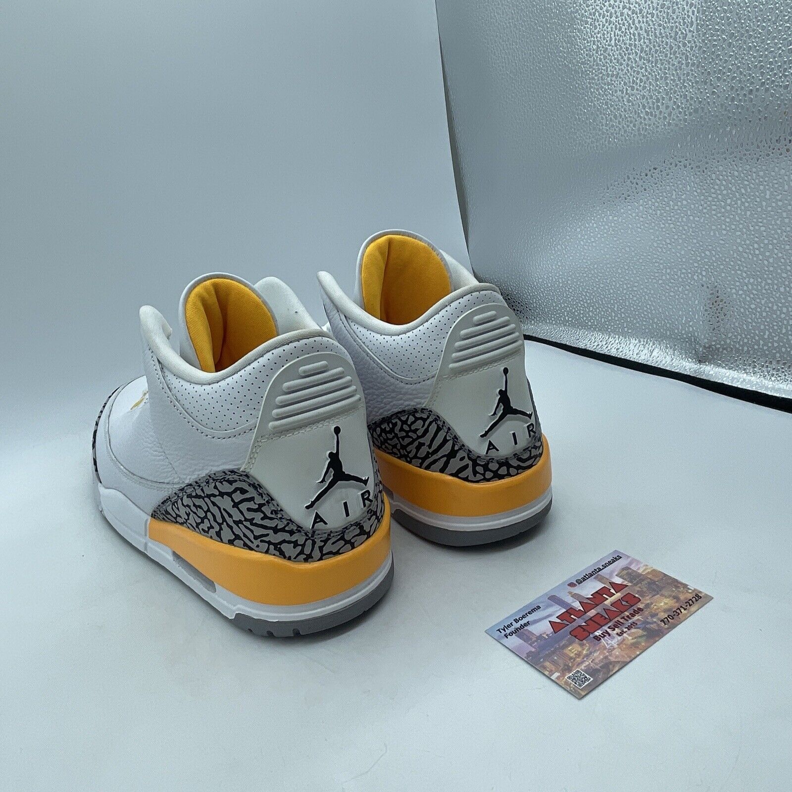 Size 10W - Air Jordan 3 Retro Laser Orange White Grey Suede (CK9246-108)