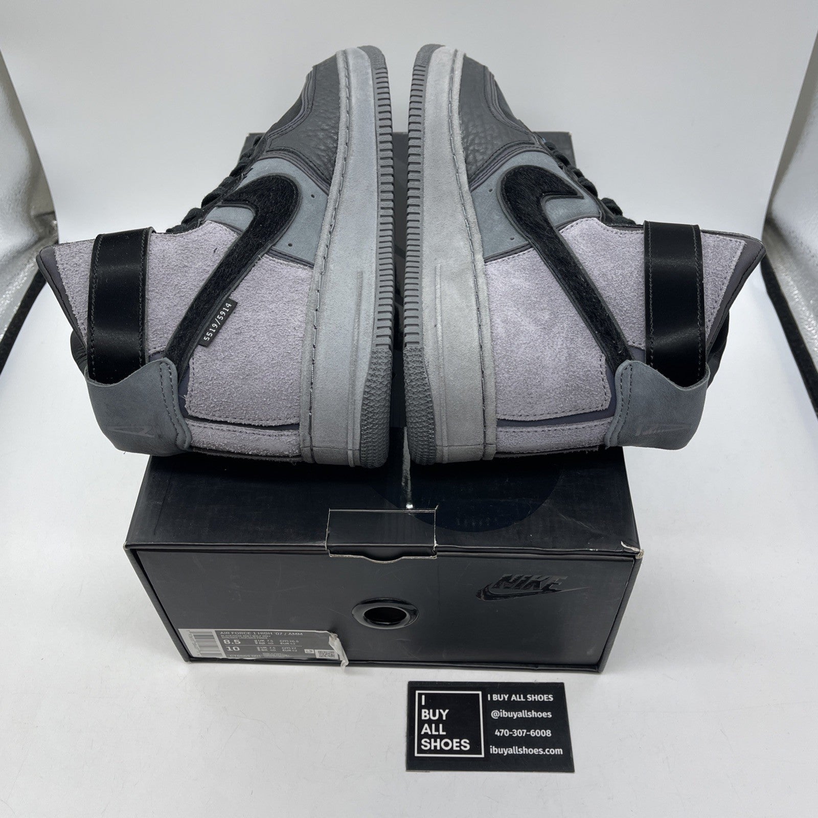 Size 8.5 - Nike A Ma Maniére x Air Force 1 High Hand Wash Cold (CT6665-001)